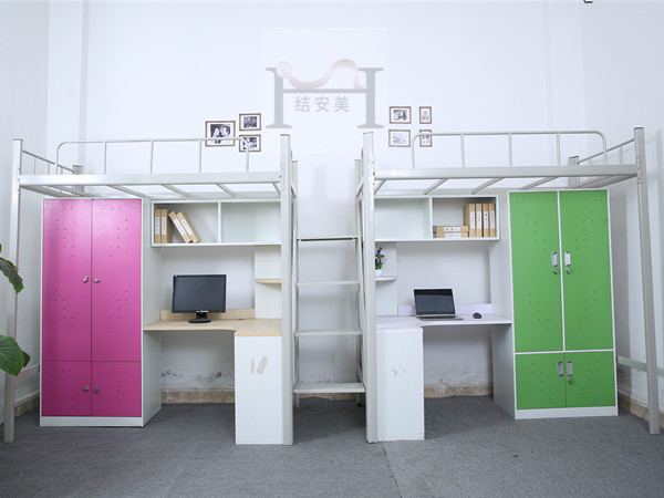 上床下桌组合床 生产学生床工厂